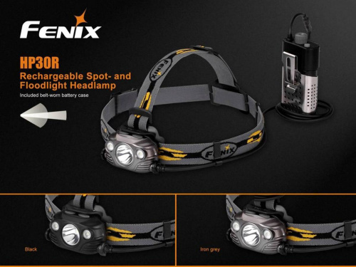 Налобный фонарь Fenix HP30R серый, HP30Rgrey фото 6